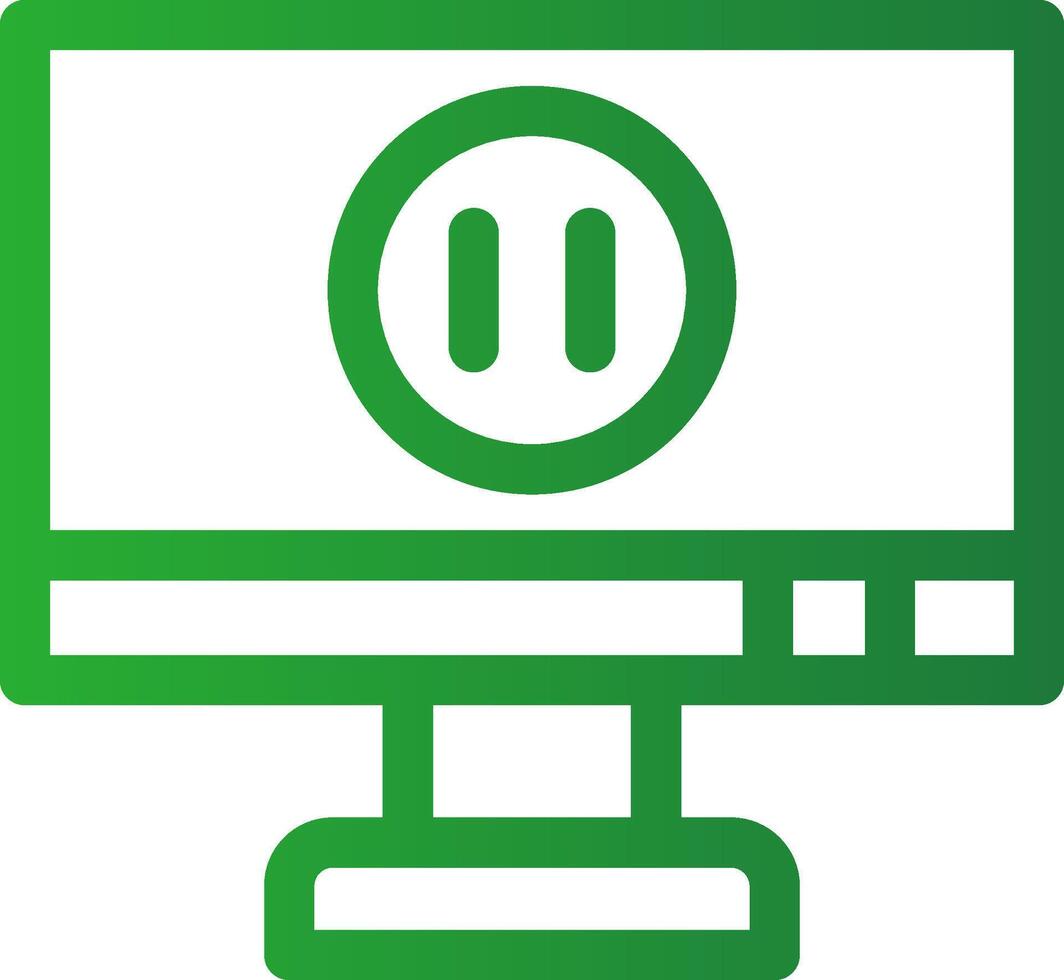 Pause Creative Icon Design vector