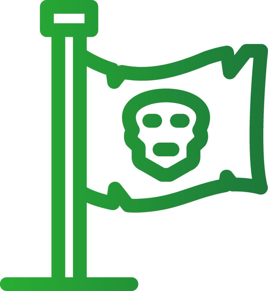 diseño de icono creativo de bandera de piratas vector