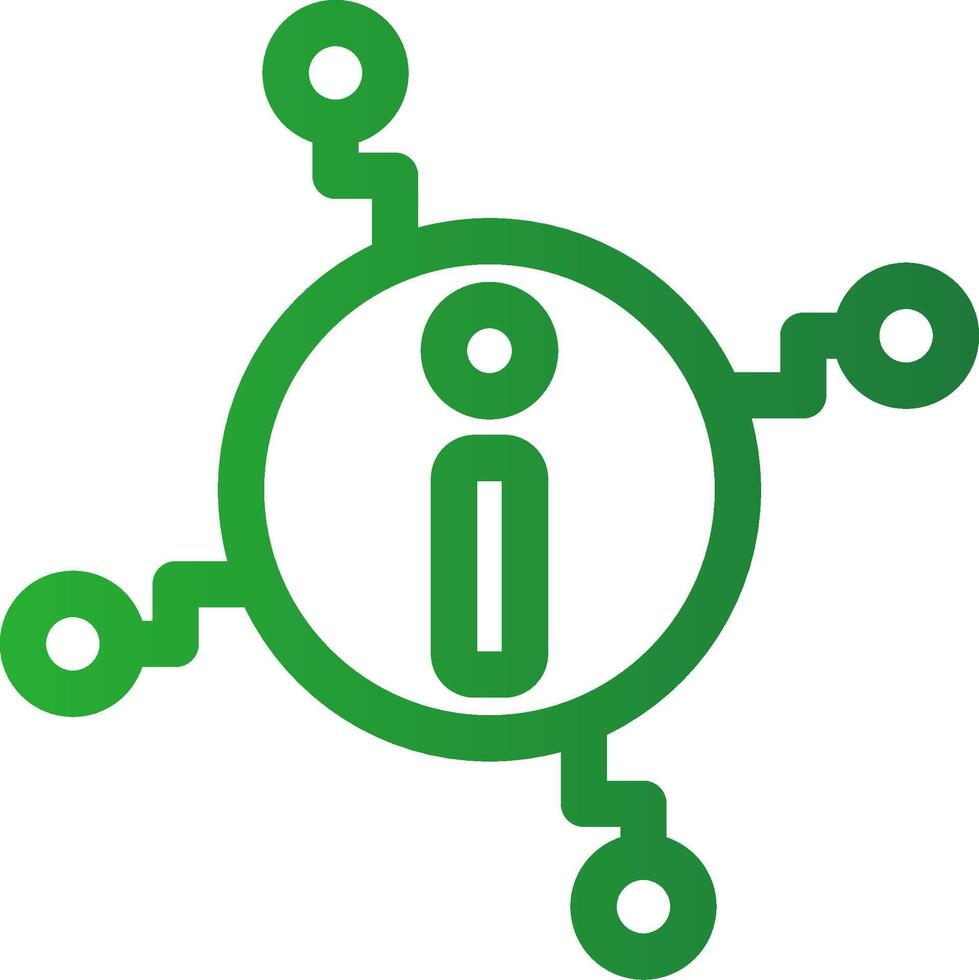 Line Green Gradient Design vector
