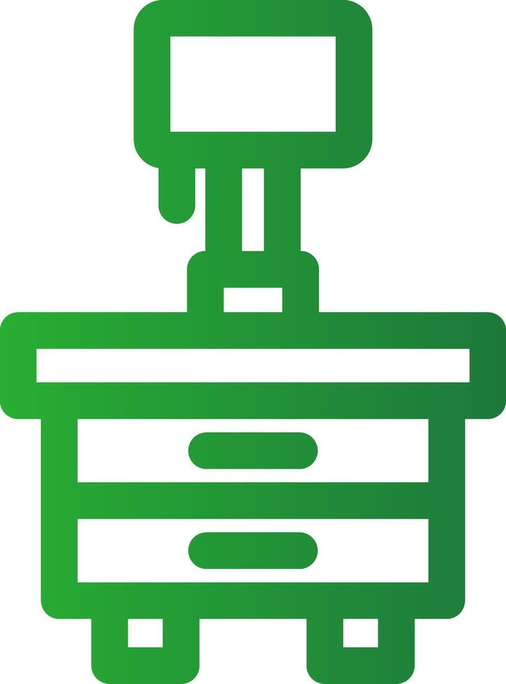 Line Green Gradient Design vector