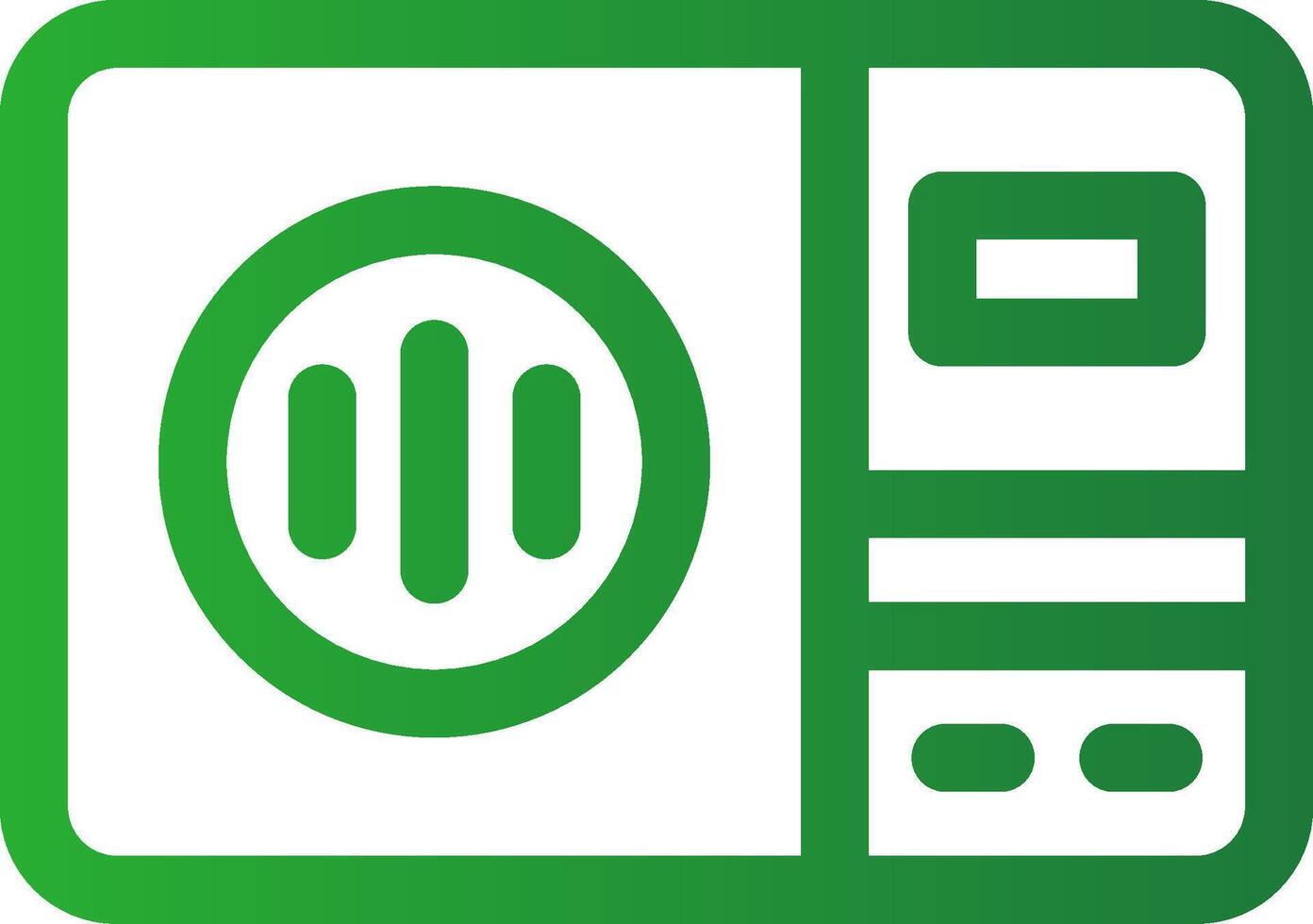 Line Green Gradient Design vector