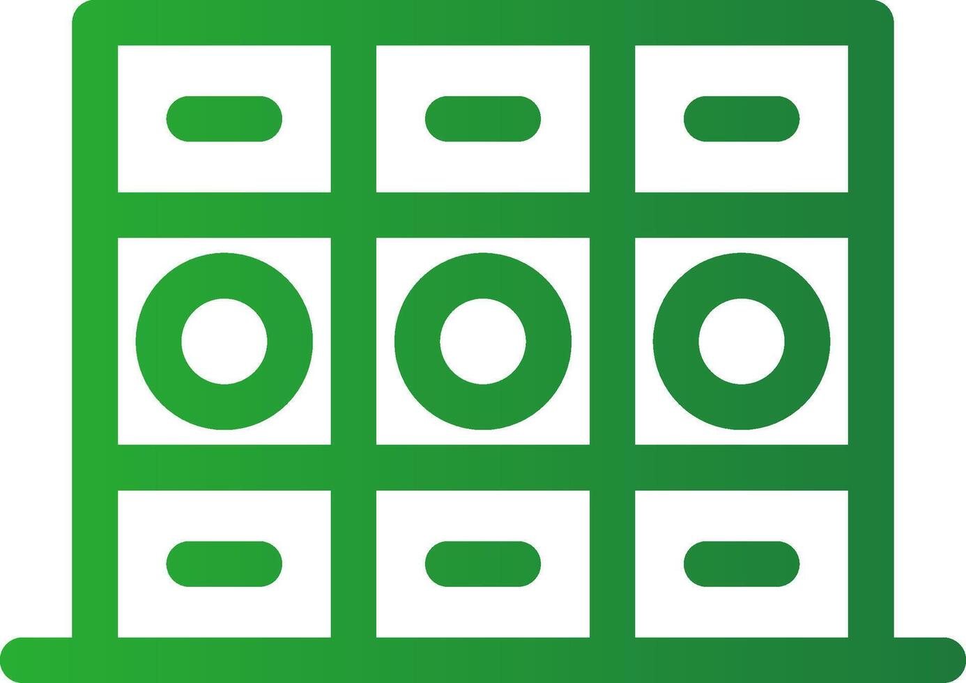 Line Green Gradient Design vector