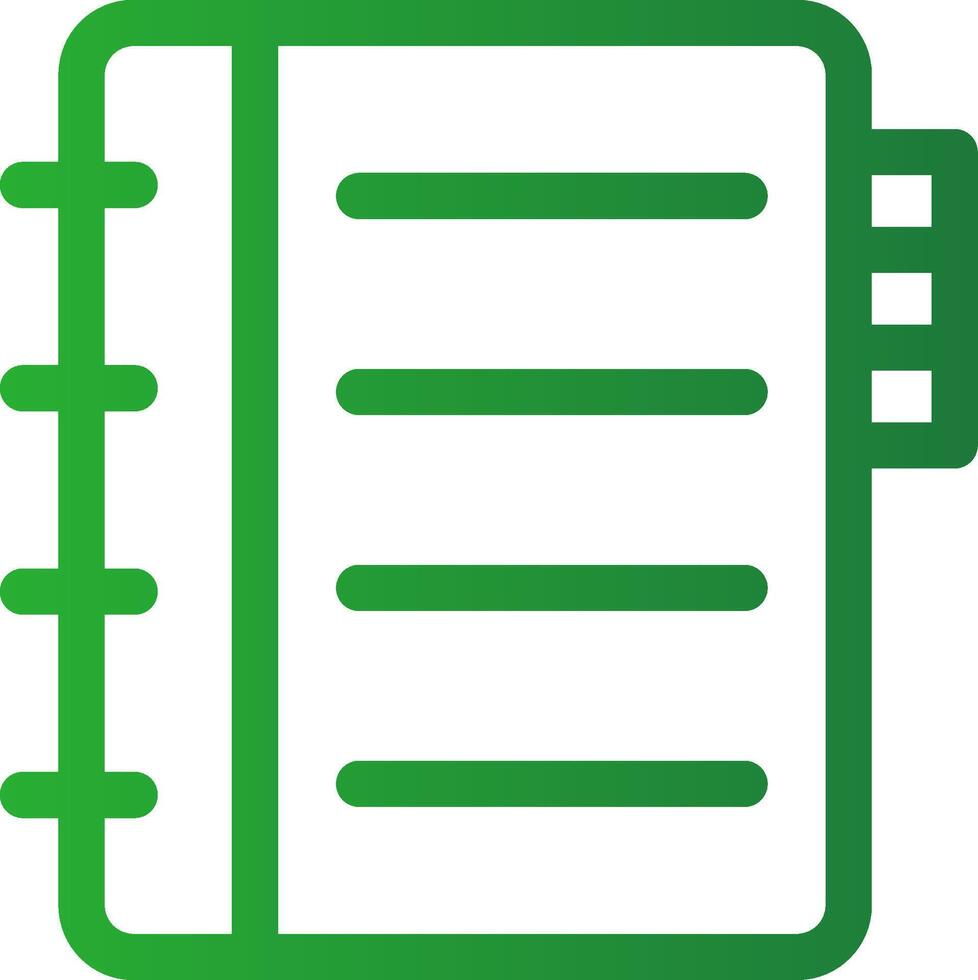 Line Green Gradient Design vector