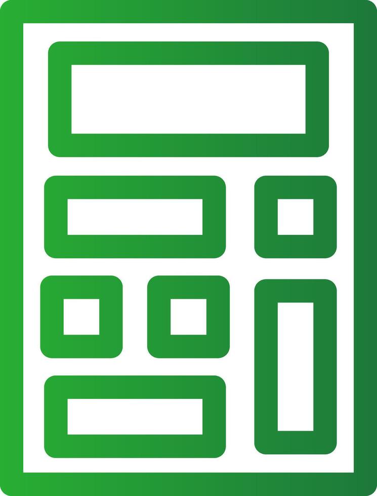 Line Green Gradient Design vector