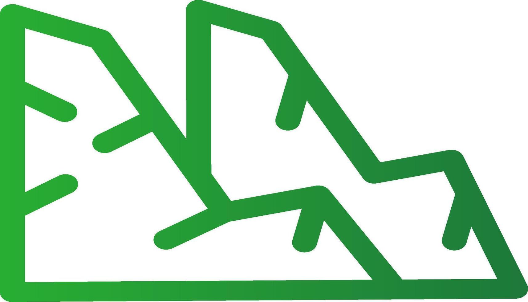 Line Green Gradient Design vector