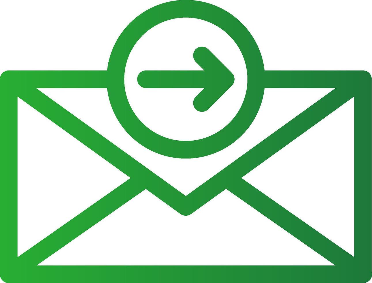 Line Green Gradient Design vector