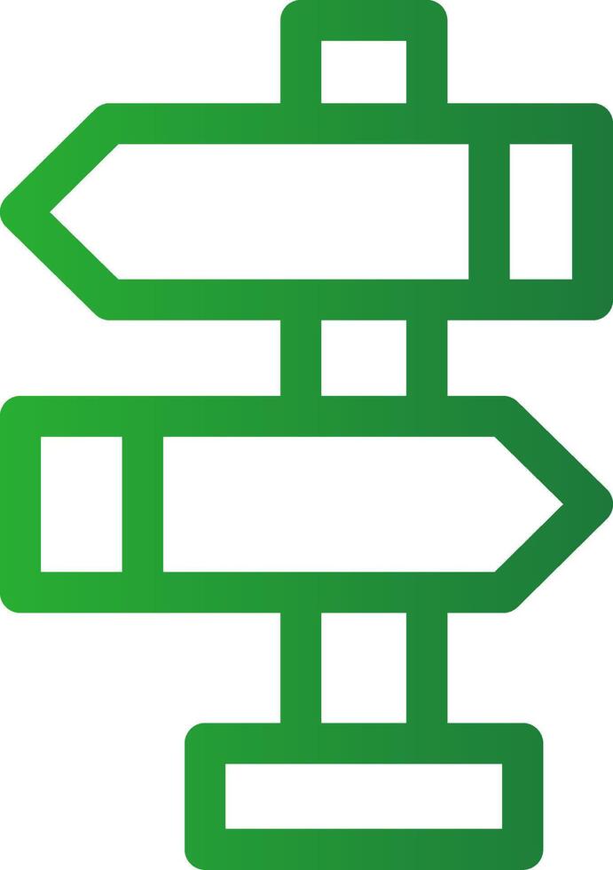 Line Green Gradient Design vector