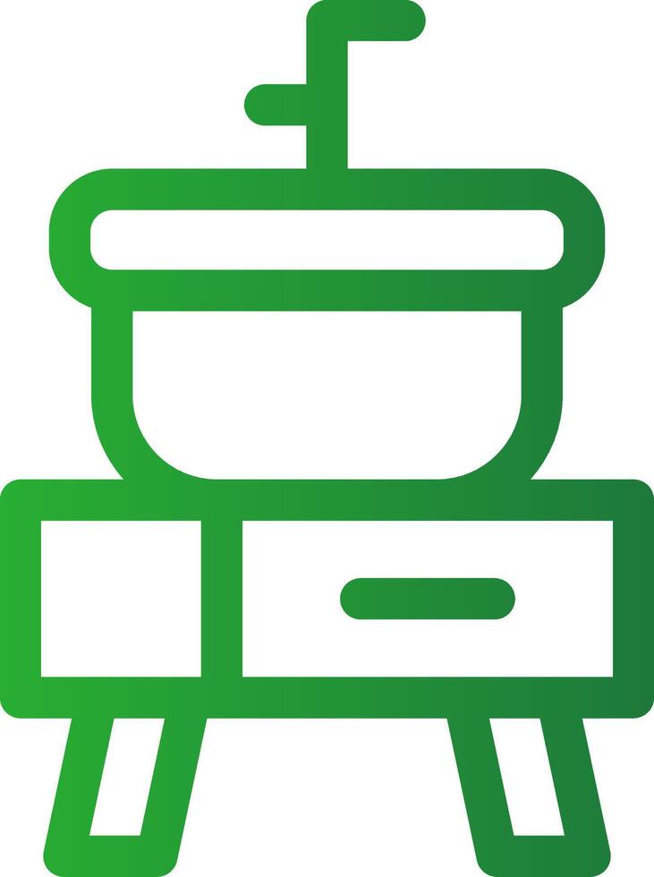 Line Green Gradient Design vector
