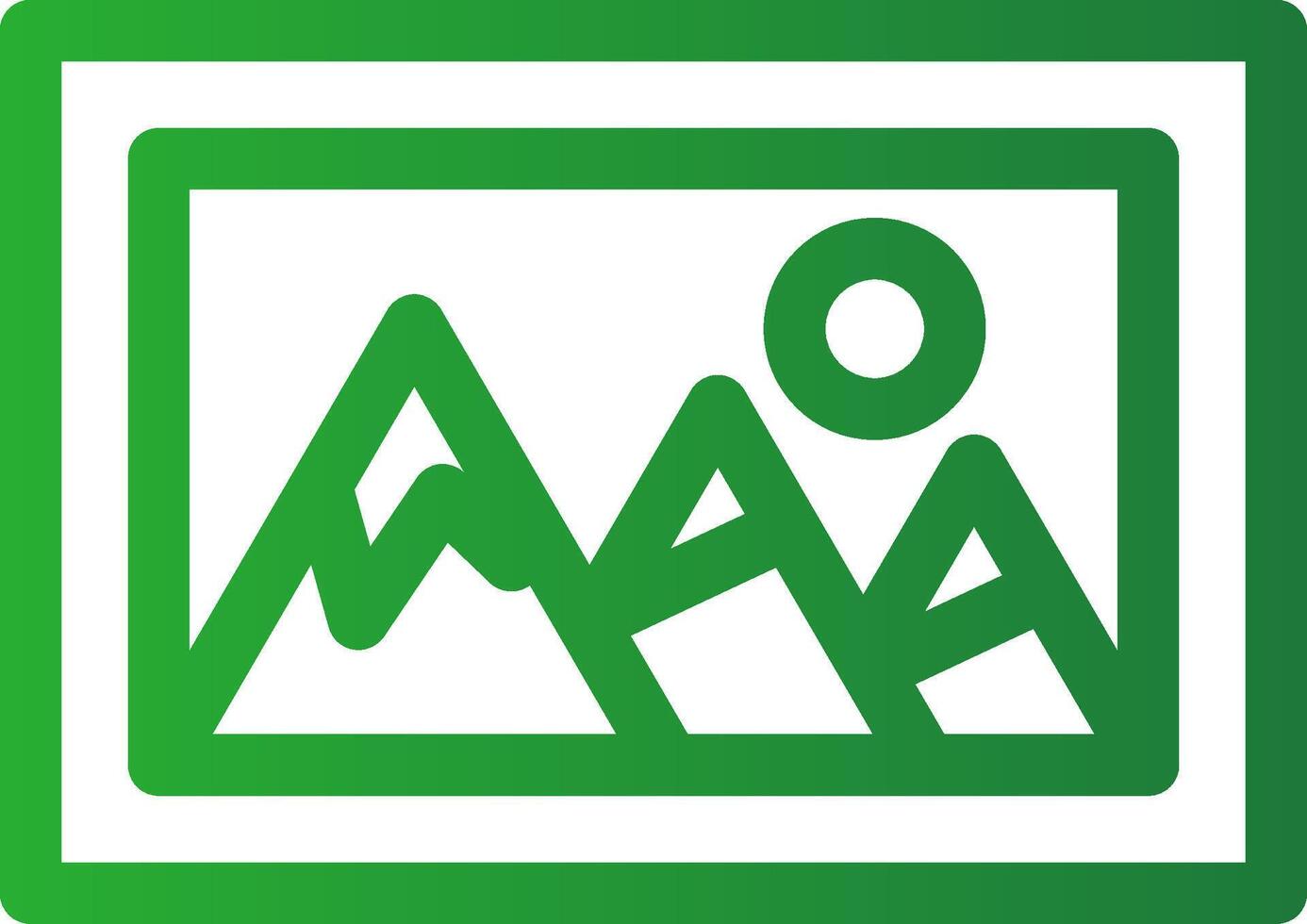 Line Green Gradient Design vector