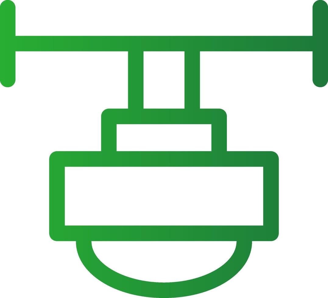 Line Green Gradient Design vector