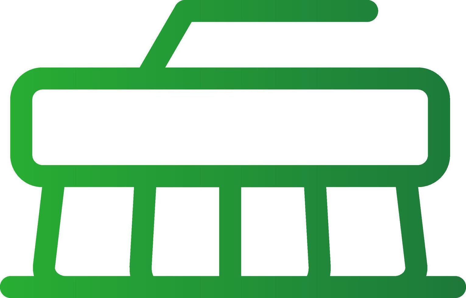 Line Green Gradient Design vector