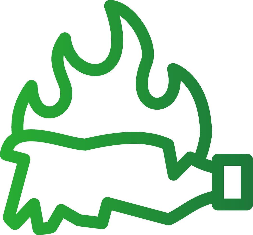 Line Green Gradient Design vector