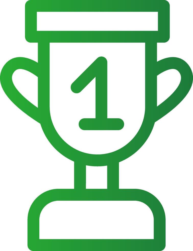 diseño de icono creativo de trofeo vector