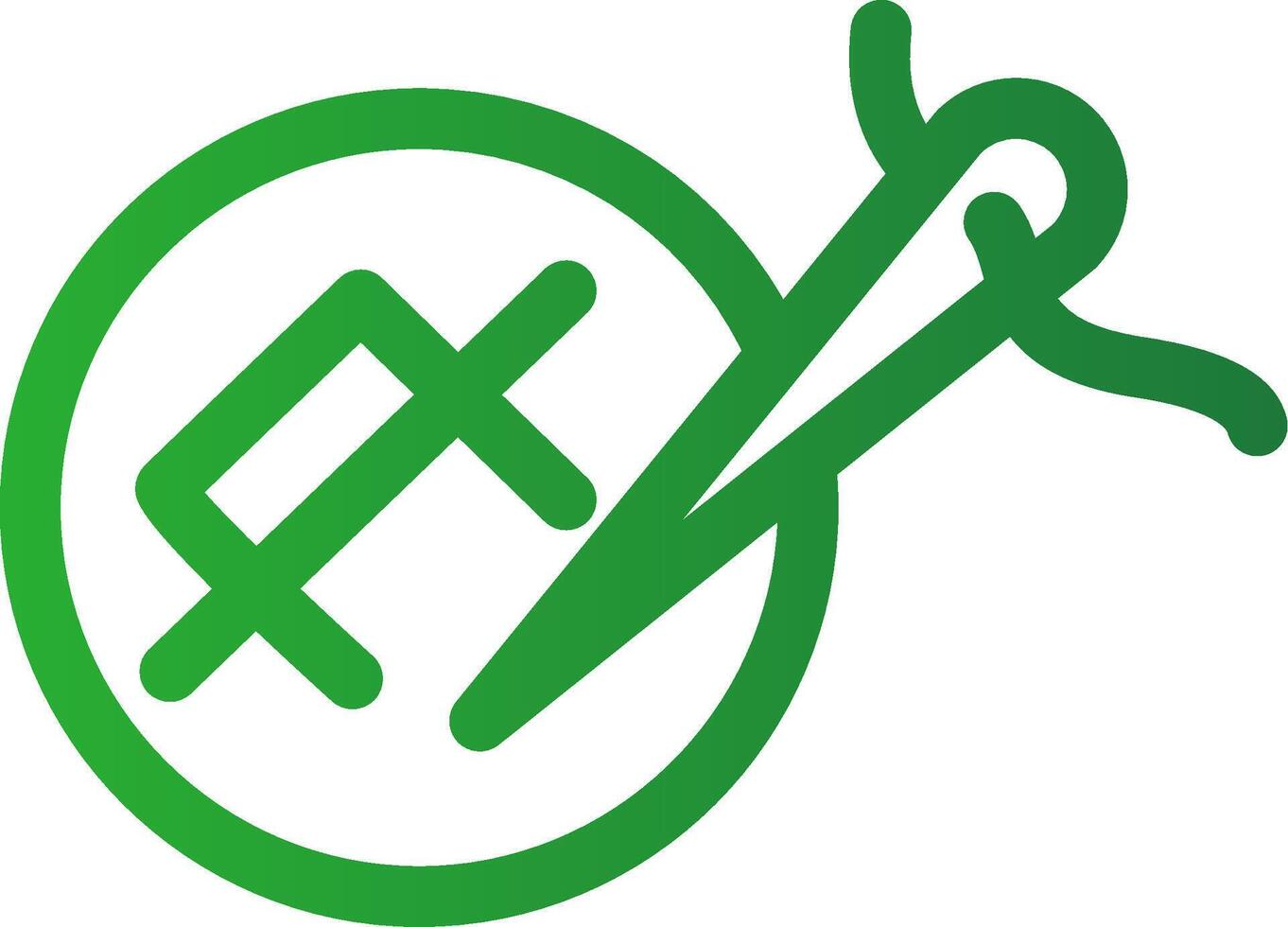 Line Green Gradient Design vector