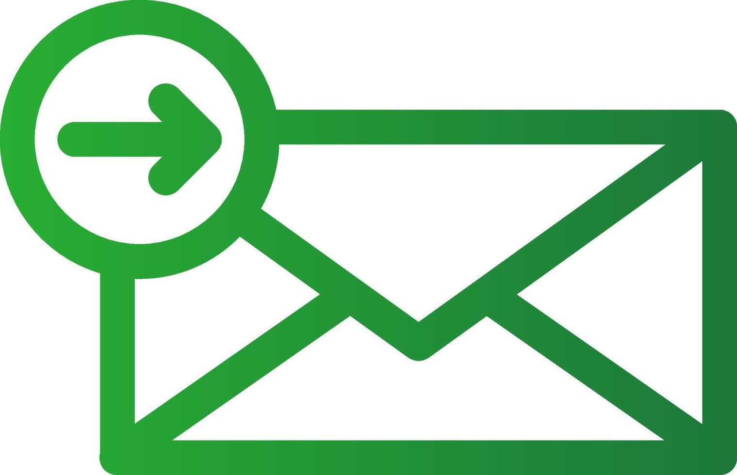 Line Green Gradient Design vector