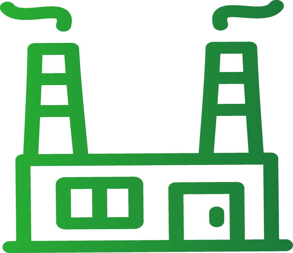 Line Green Gradient Design vector