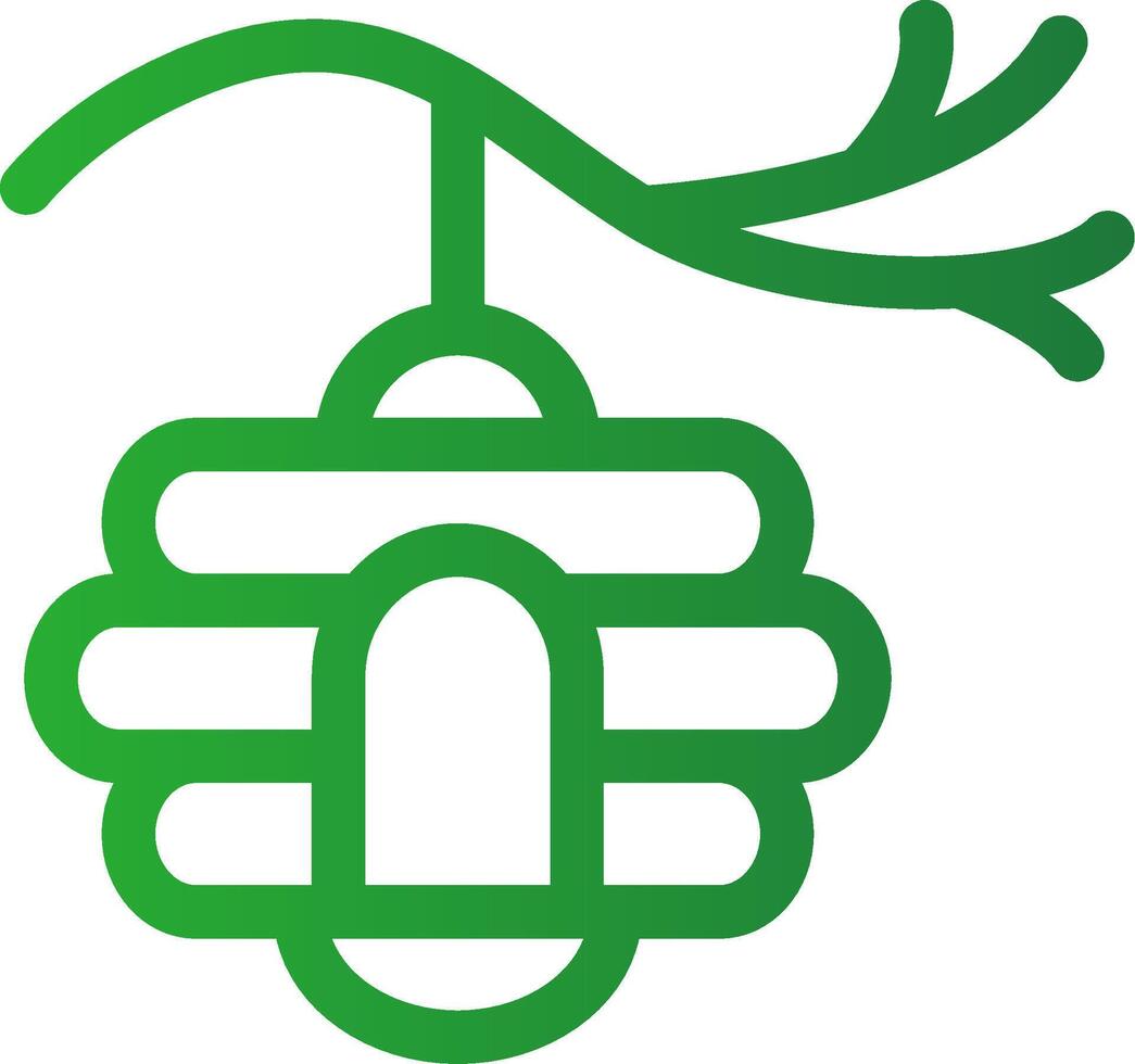 Line Green Gradient Design vector
