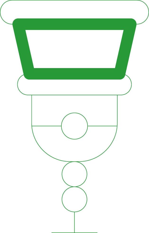 Line Green Gradient Design vector
