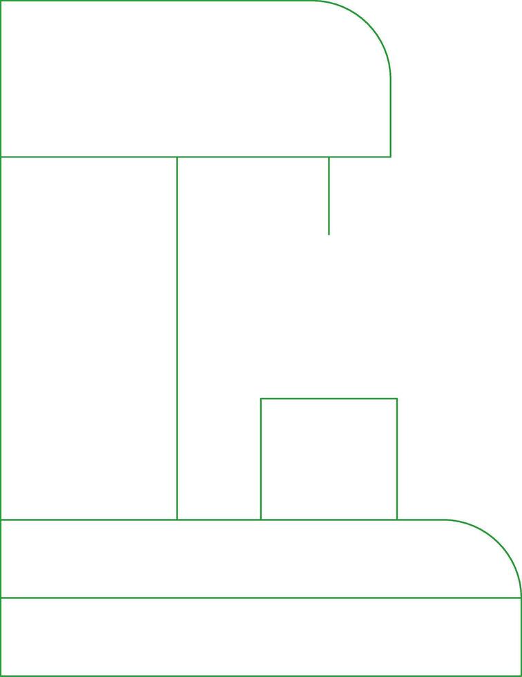 Line Green Gradient Design vector