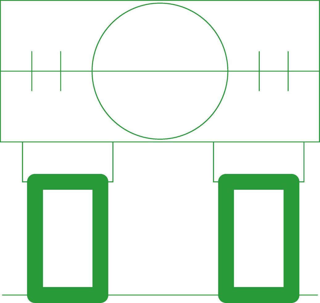 Line Green Gradient Design vector