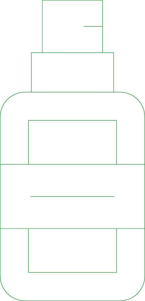 Line Green Gradient Design vector