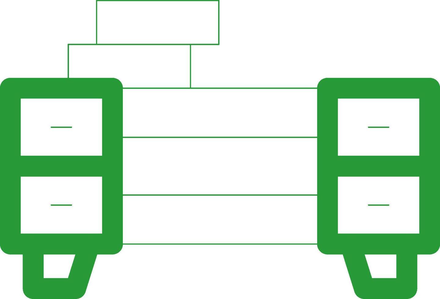 Line Green Gradient Design vector