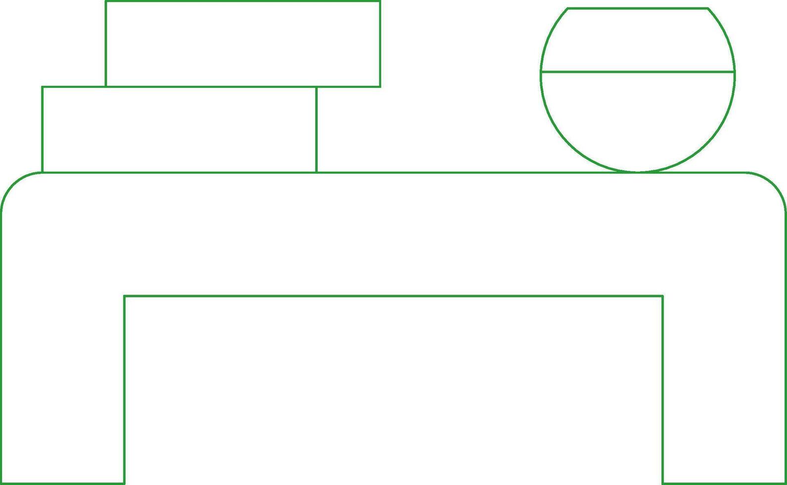 Line Green Gradient Design vector
