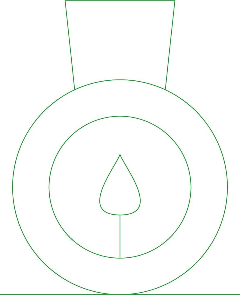 Line Green Gradient Design vector