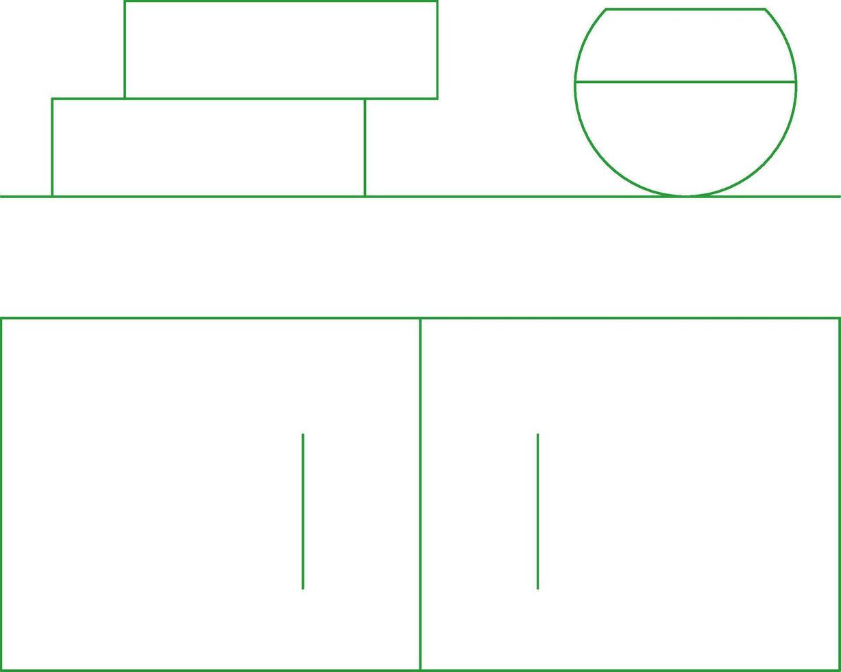 Line Green Gradient Design vector