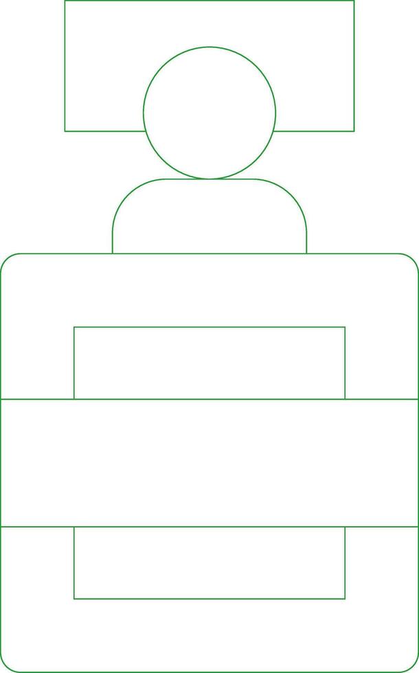 Line Green Gradient Design vector