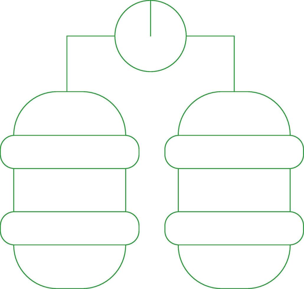 Line Green Gradient Design vector
