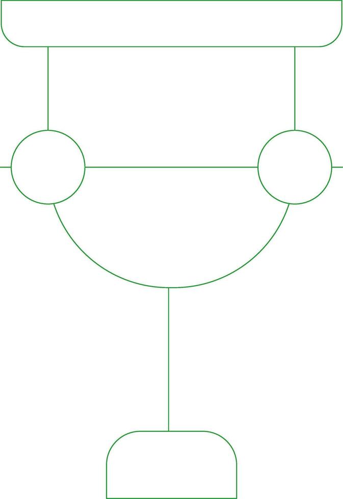 Line Green Gradient Design vector