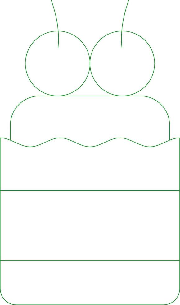 Line Green Gradient Design vector