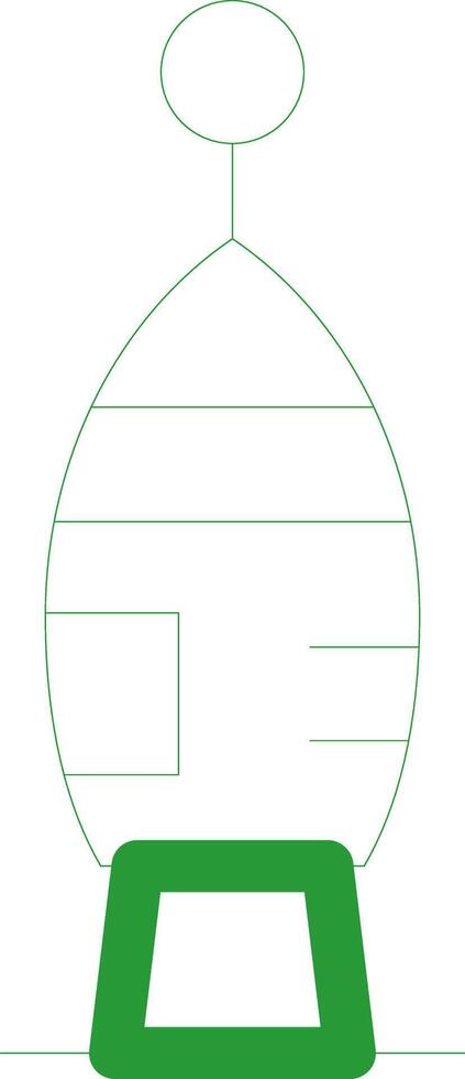 Line Green Gradient Design vector