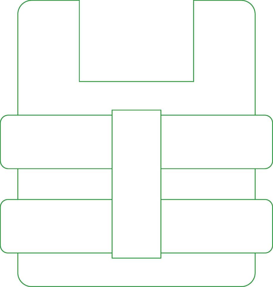 Line Green Gradient Design vector