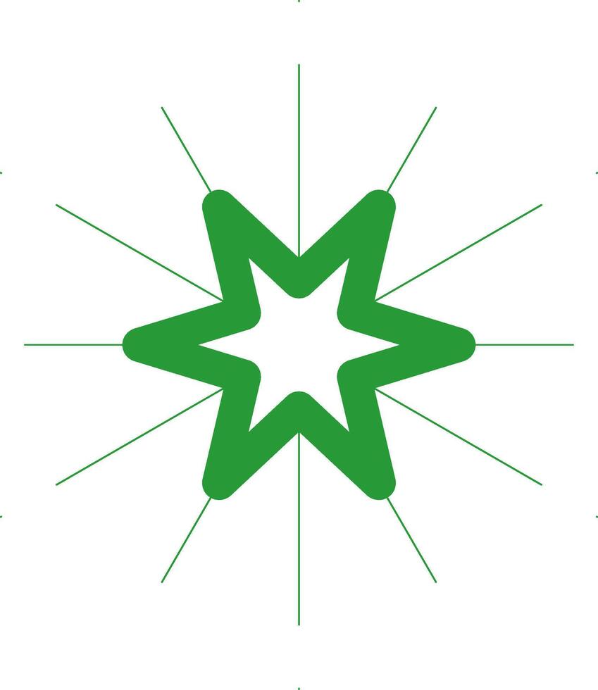 Line Green Gradient Design vector