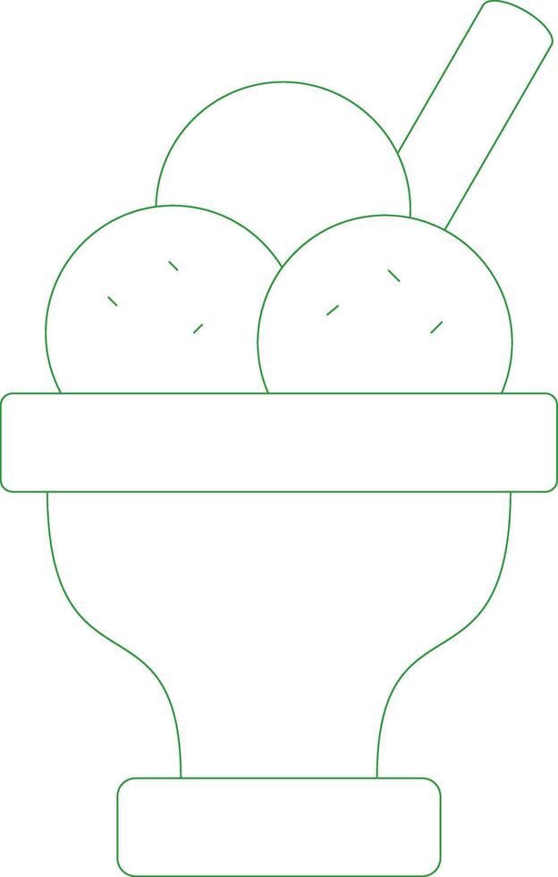 Line Green Gradient Design vector