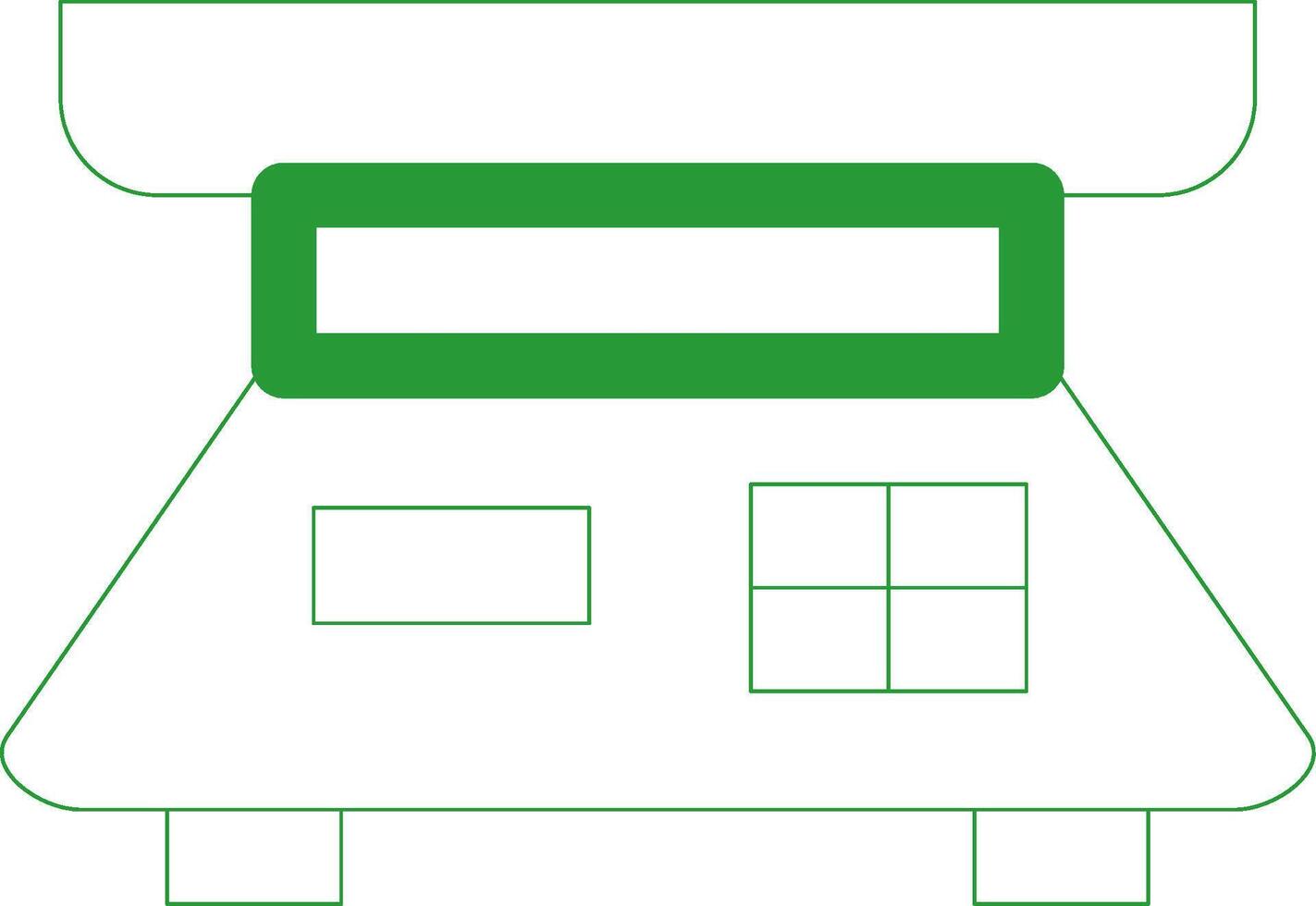 Line Green Gradient Design vector