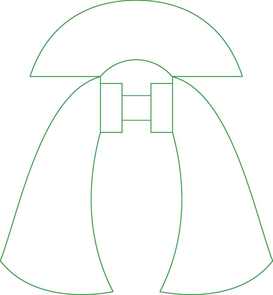 Line Green Gradient Design vector