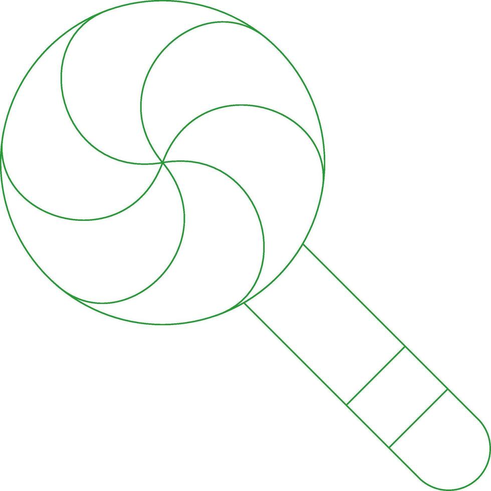 Line Green Gradient Design vector