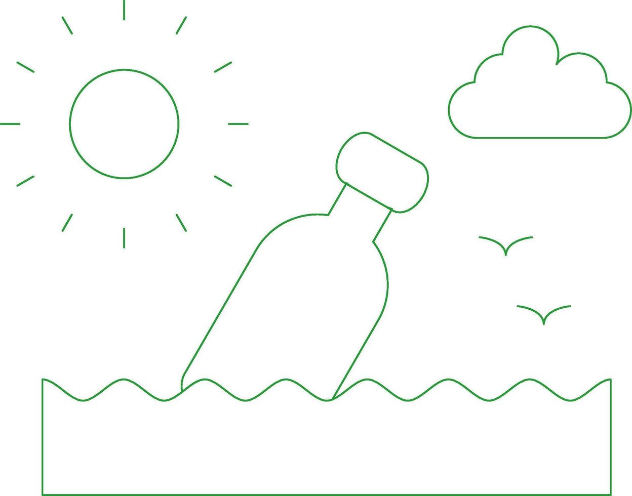 Line Green Gradient Design vector