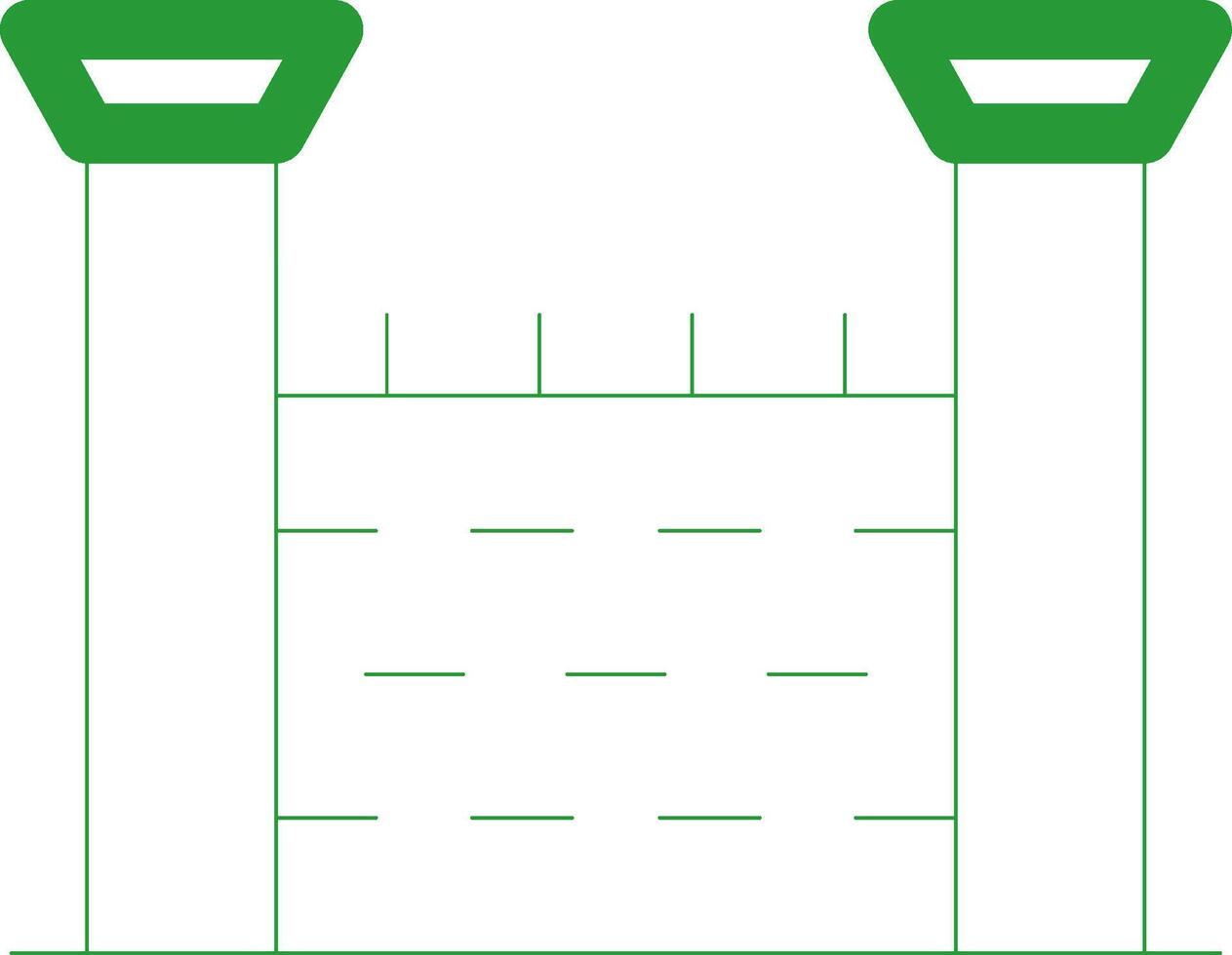 Line Green Gradient Design vector