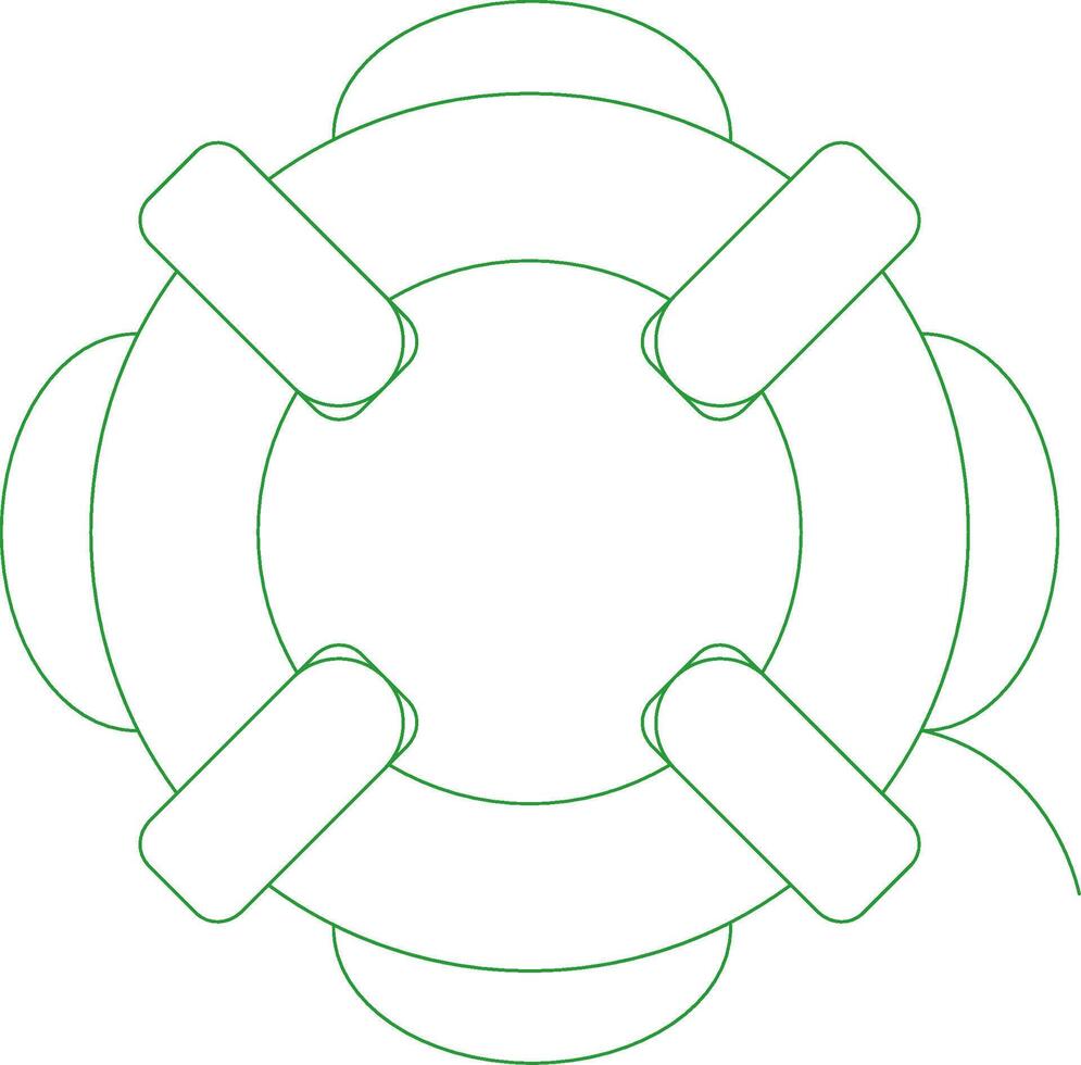 Line Green Gradient Design vector