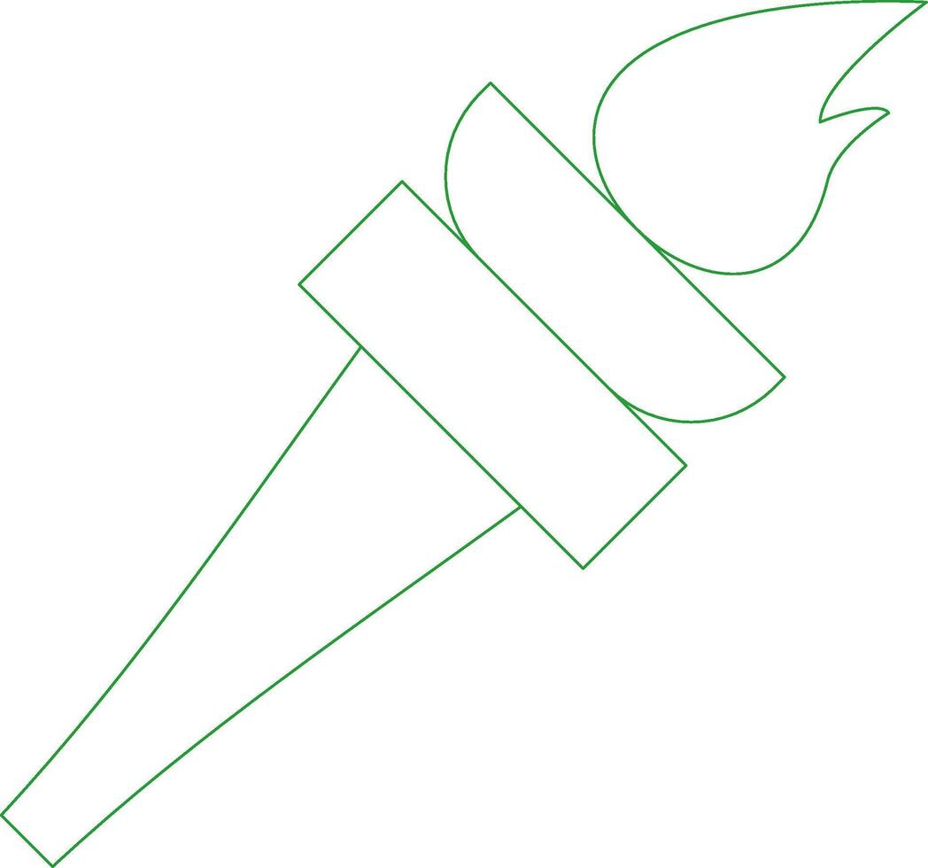 Line Green Gradient Design vector