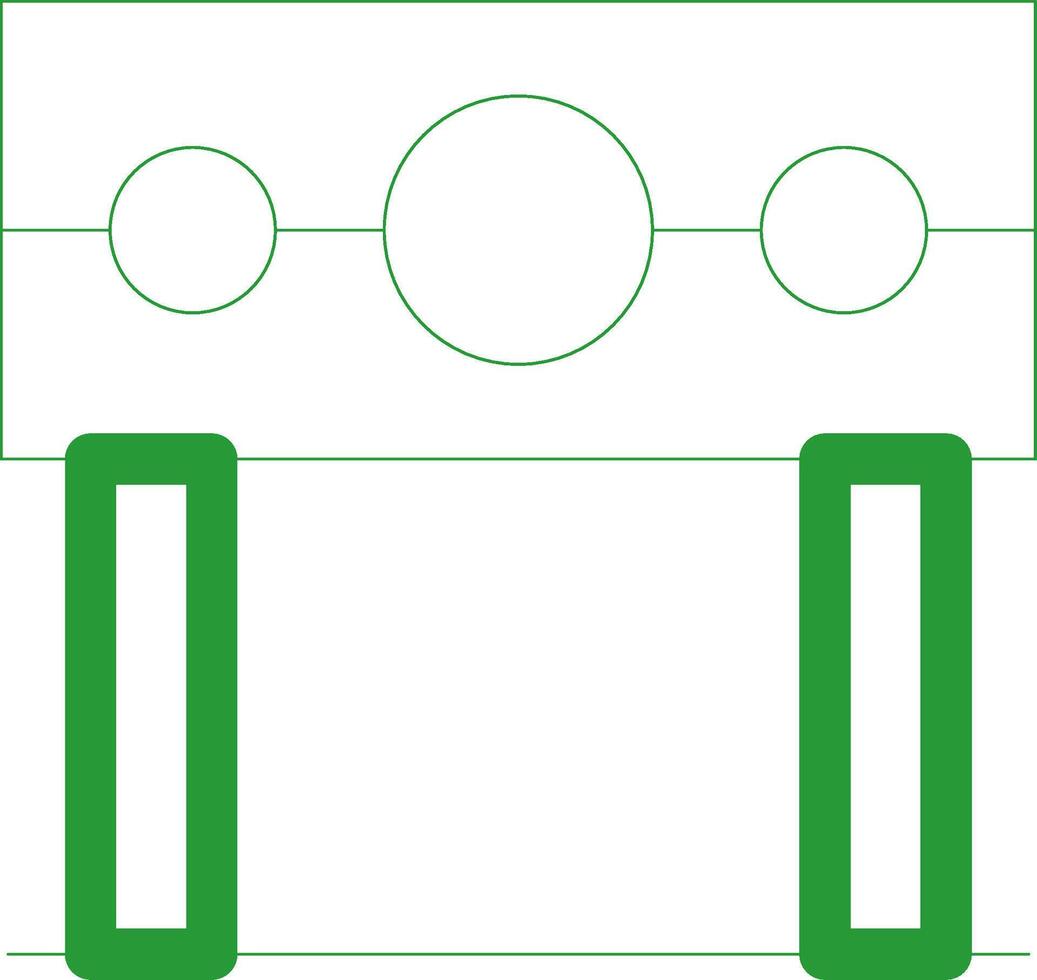 Line Green Gradient Design vector