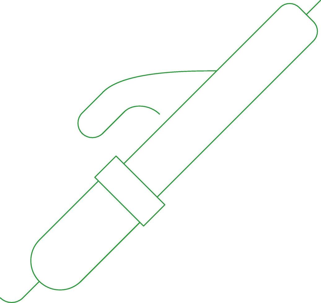 Line Green Gradient Design vector
