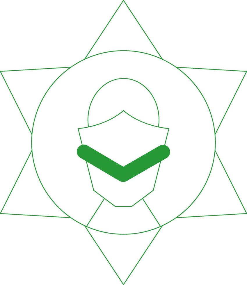 Line Green Gradient Design vector