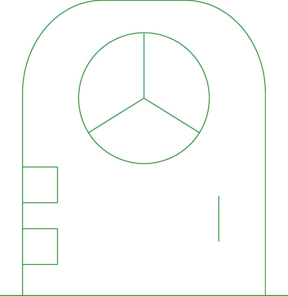 Line Green Gradient Design vector