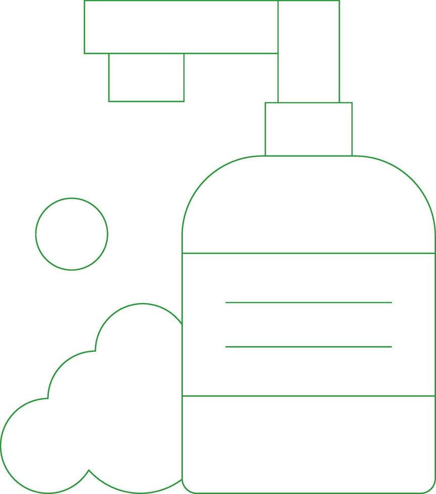 Line Green Gradient Design vector
