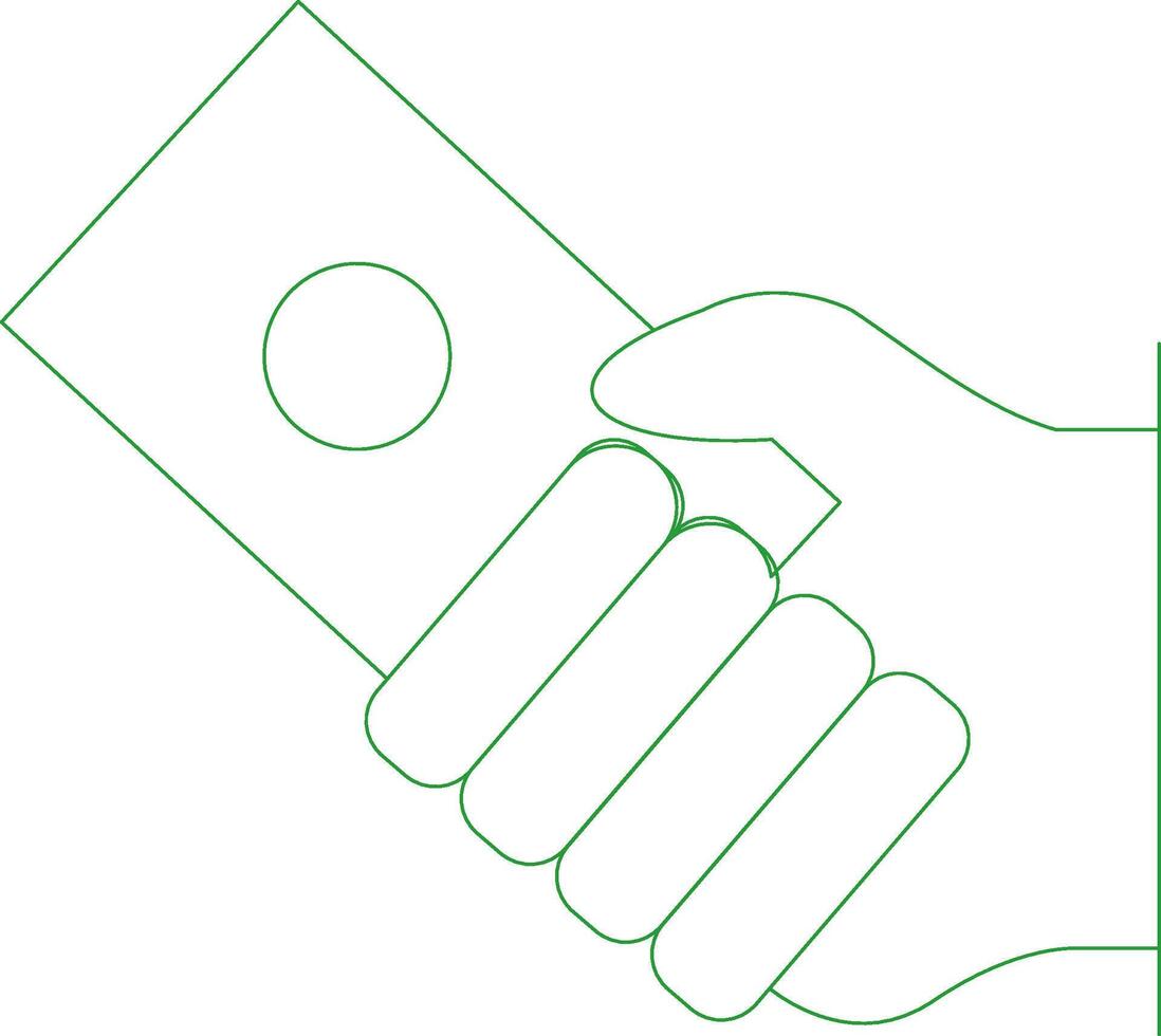 Line Green Gradient Design vector